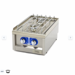  Επαγγελματική κουζίνα - 2 καυστήρες - Αέριο - Μονή μονάδα